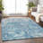 Premium Machine Washable Prisco Teal Rug-112171192