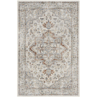 Tapis gris / multicolore lavable à la machine Laivai Astra