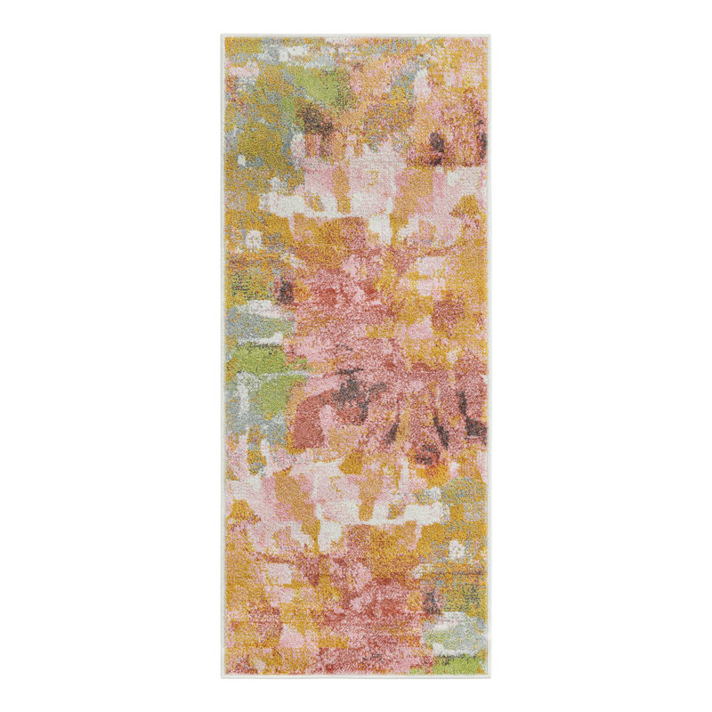 Unique Loom Flower Whimsy Kids Rug, Runner 2'2" x 5'1"