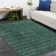 Simi Geometric Area Rug in Green