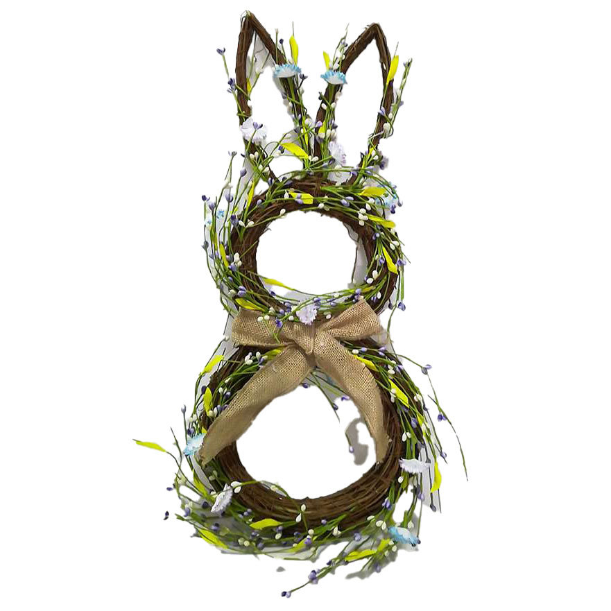 Willow Bunny Easter Wreath