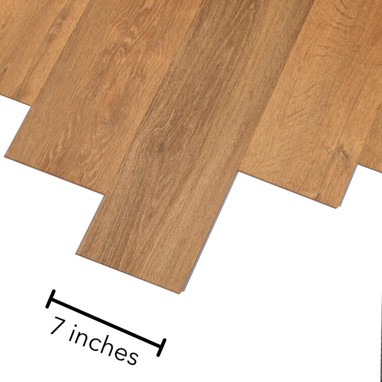 5mm w/pad Woodhill Oak Waterproof Rigid Vinyl Plank Flooring 7.1 in. Wide x  48 in. Long