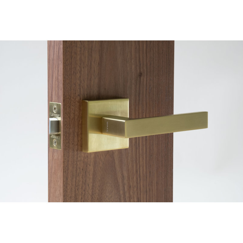 Ensemble d'intimité Alpine 10 avec rosette carrée Alpine, 2,375 po, Laiton satiné