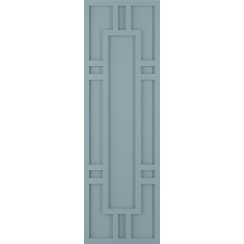 Volets en PVC True Fit Hastings, 12", Bleu paisible, 63"