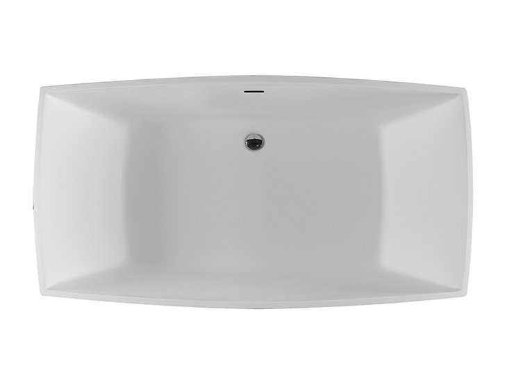 Adrian 67.5" Freestanding Air Bathtub, Matte White