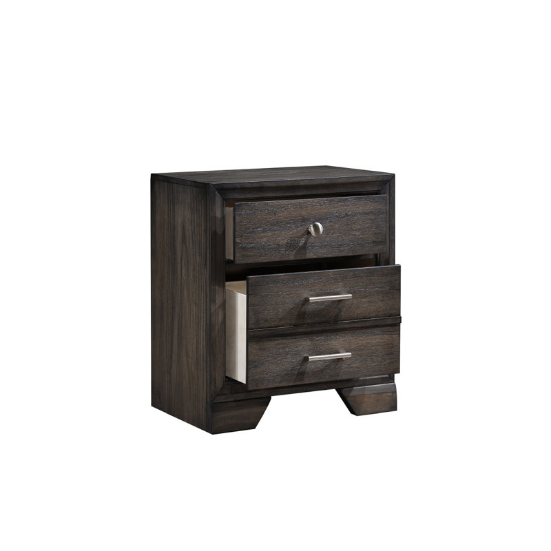 Table de chevet 2 tiroirs 1pc