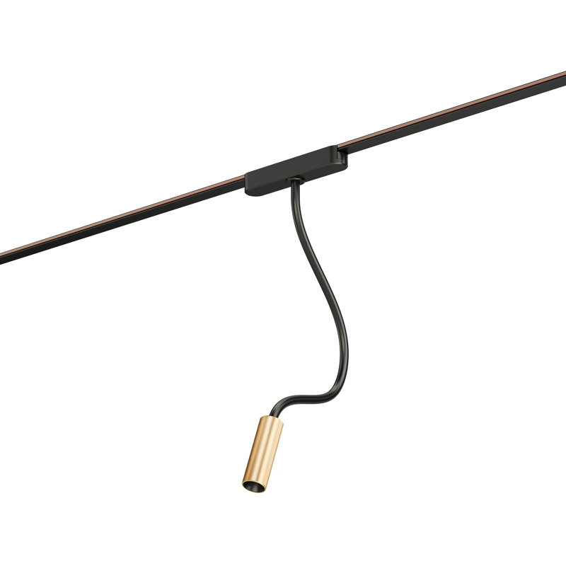 Continuum - Track LED Adjustable Track Pendant, Black/Gold
