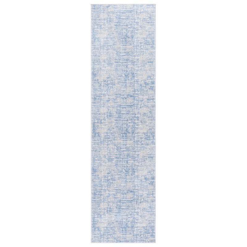 Washable Abstract Indoor Rug, Runner 2'2" x 8'
