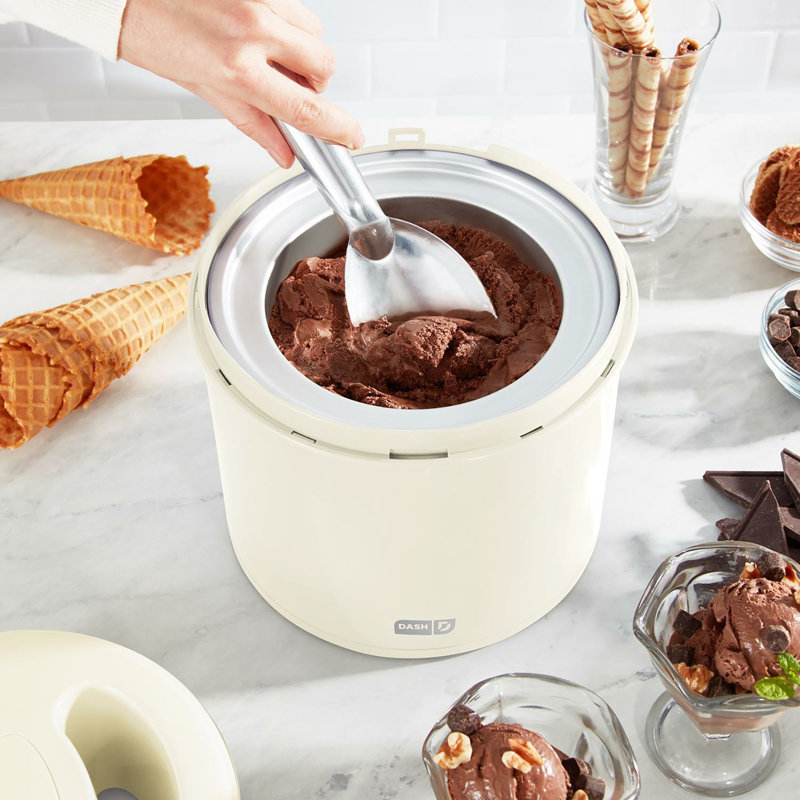 Dash Cream 2 qt Ice Cream Maker 9.2 in. H X 8.3 in. W X 8.3 in. L, Cream