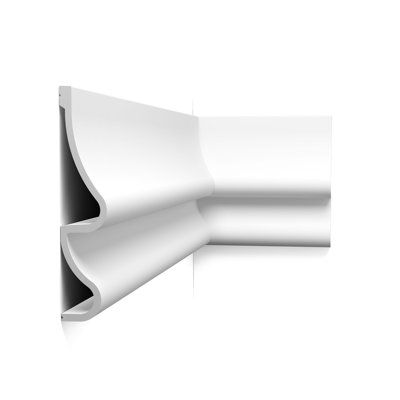 Moulure en panneau de polyuréthane blanc uni apprêté P 2-15 / 16 po x l 14-9 / 16 po x L 78-3 / 4 po