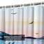 Rideau de douche avec 12 crochets Watercolor Mountains Sunset Lake-16432541