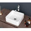 Lavabo de salle de bain vasque rectangulaire en céramique 15 po Myhome Keepers