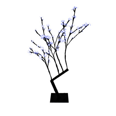 30'' Faux Flowering Tree in Metal Freestanding