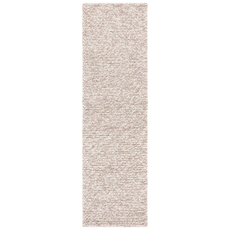 Natura Solid Color Area Rug In Beige, Runner 69 x 244cm