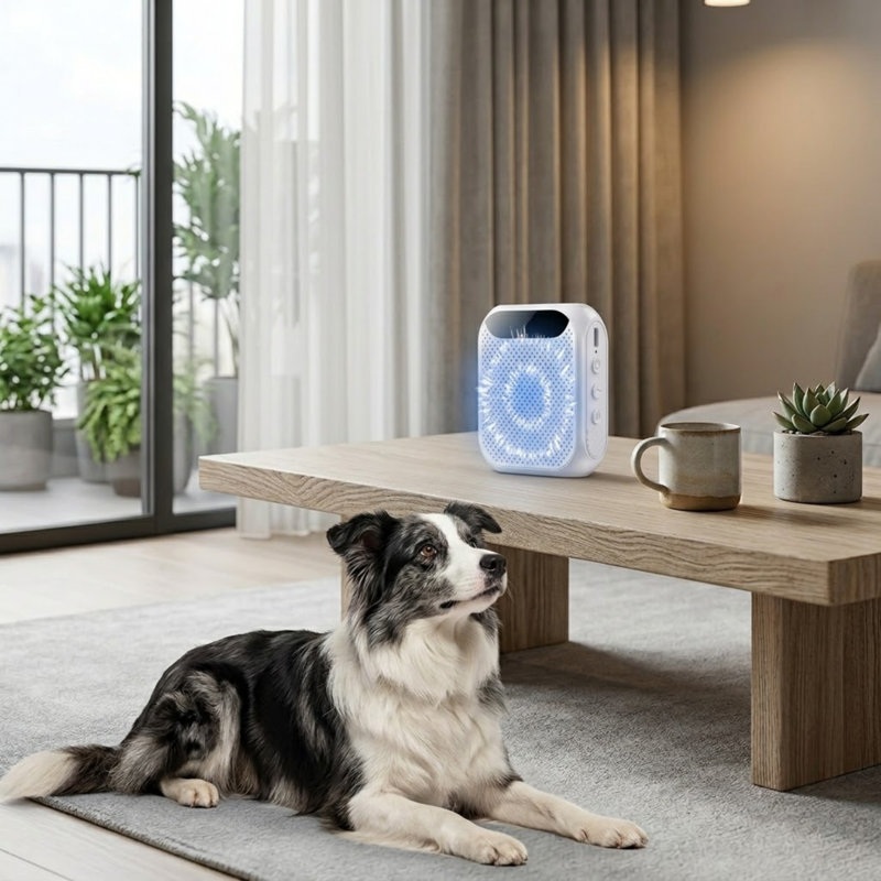 Ultrasonic Anti Barking Device for Dogs, 30ft Range, Rechargeable Bark Control with Adjustable Frequency, for Walking, Yard, Home Indoor/Outdoor