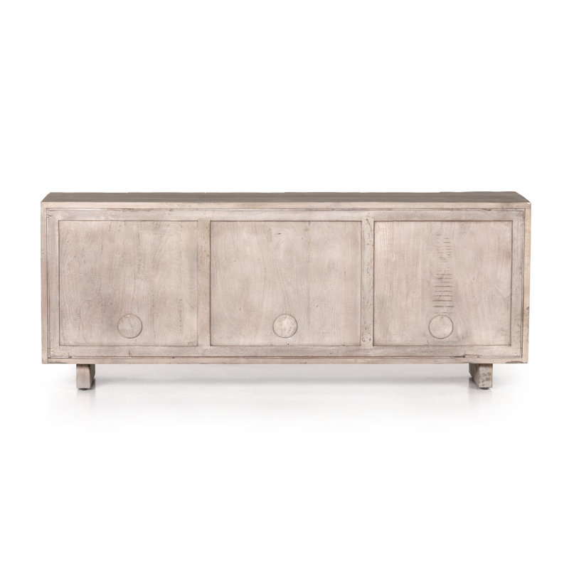 Rivka Media Console, Aged Gray