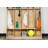 Serena Wood School Coat Locker with Bench, Cubbies and Storage Organizer Hook