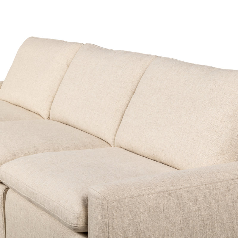 Tillery 111" Upholstered Power Reclining Sofa, Antigo Natural Performance Weave