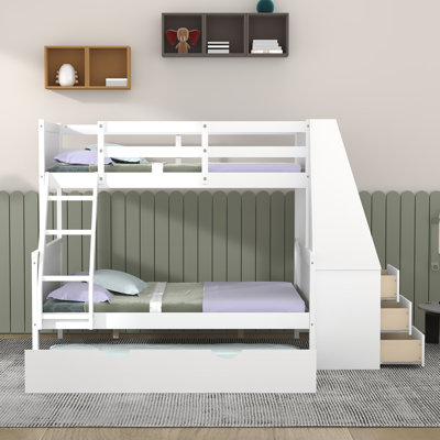 Ignazio Twin Over Full Standard Bunk Bed with Built-in-Desk by Harriet Bee -  1BC57420032E43A3BFAA70886D8168C3