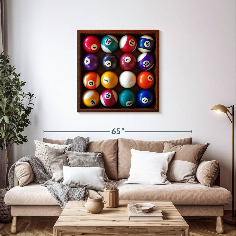 Senne Billiard Ball Set, 36" H x 36" W