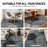 Padowski Floral Gray/Blue/Black Area Rug-1385621243