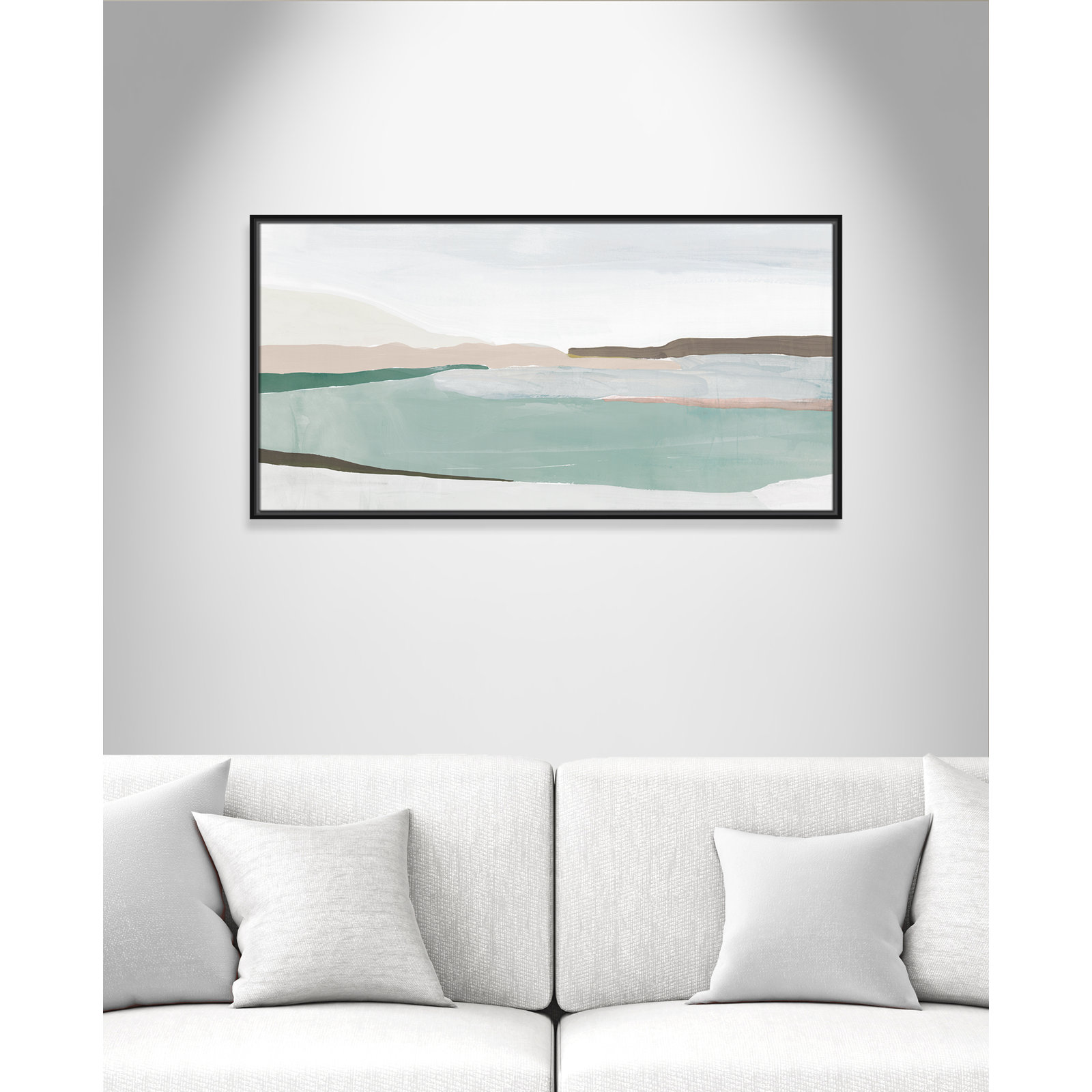 Kerala "Sole of the Land II" Print, 21.5" H x 41.5" W x 2" D, Black