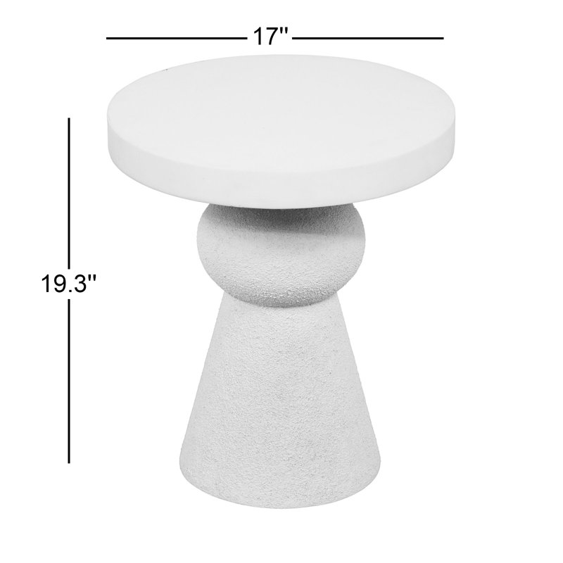 Corneshia Pedestal End Table