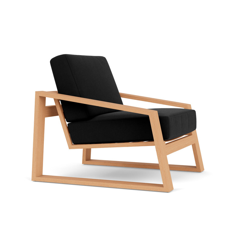 Outdoor Armchair, Canvas Black