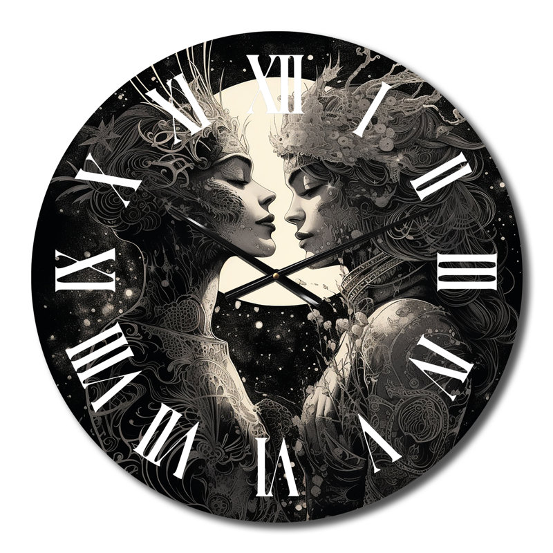 Horloge murale en métal, Moyenne