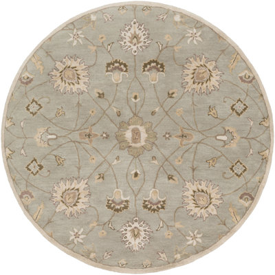 BuckHill Hand Tufted Wool Floral Indoor Rug