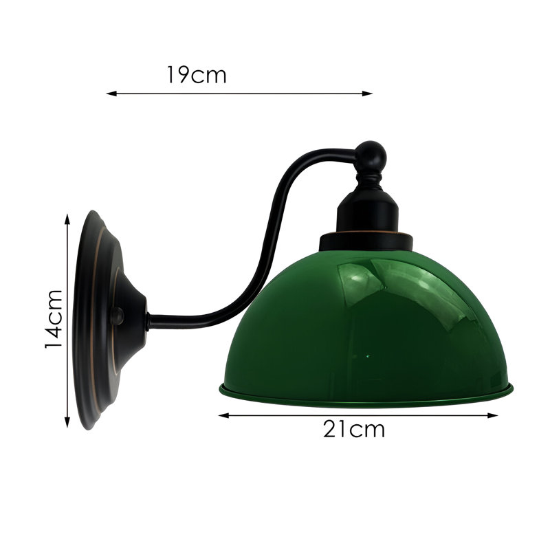 Wigburg Armed Sconce, No, Green