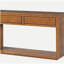 Console de 55 po, table d'entrée rustique avec tiroirs de rangement et tablette ouverte, table de canapé élégante pour le couloir et le salon (miel)