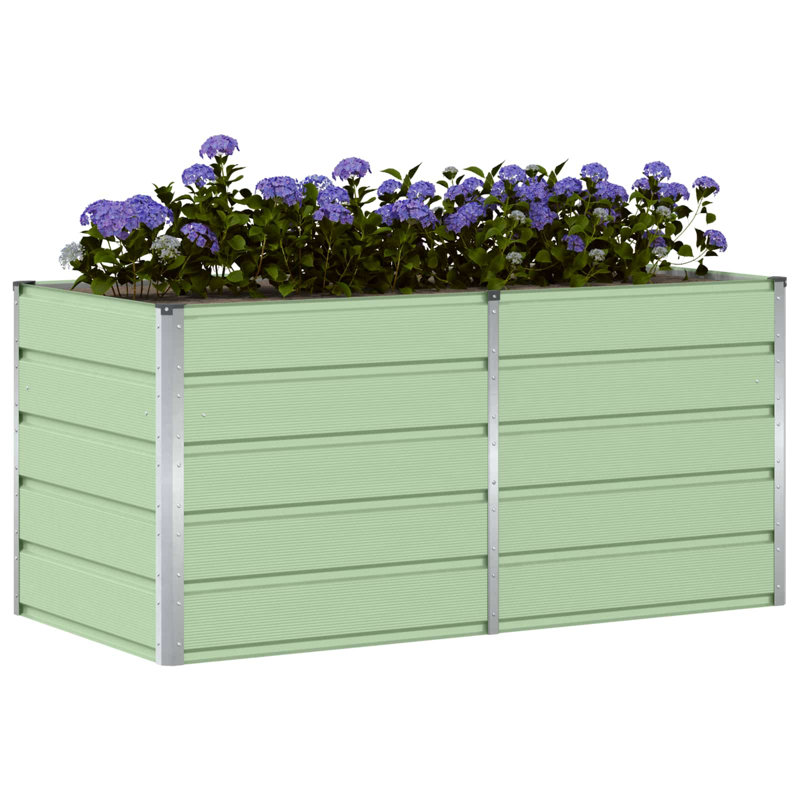 Raised Garden Bed, 75cm H x 160cm W x 80cm D, Green