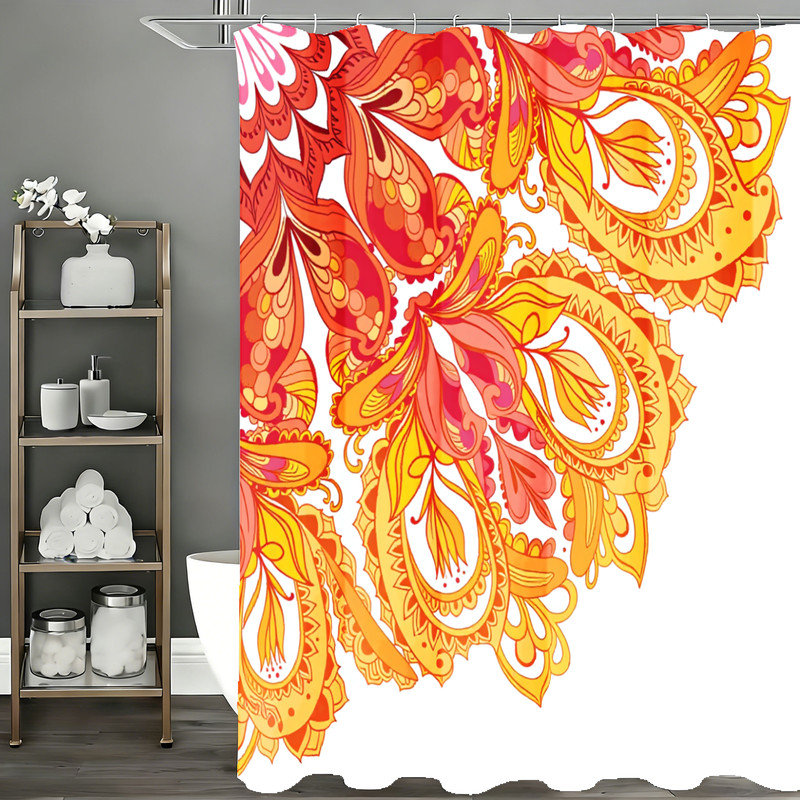 Rideaux de douche avec crochets inclus