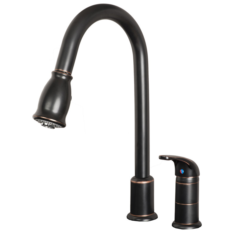 Laguna Brass Pull Down Kitchen Faucet, Oil Rubbed Bronze