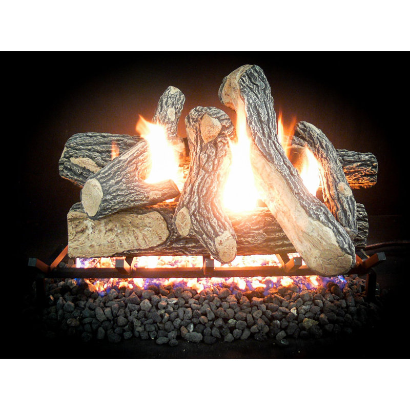 Jerrell Refractory Cement Logs, 8" H x 24" W x 8" D