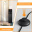 Arched Floor Lamp With Glass Shade, Remote Control And Bulb Included