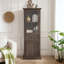 Grande armoire de rangement moderne avec portes et tablettes en verre - Buffet autoportant polyvalent avec tiroir pour le salon, la cuisine, la salle à manger et le bureau-1509795746