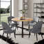 Marjory Round Metal Base Dining Table