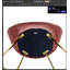 Chaise moderne en velours, chaise de salle à manger confortable