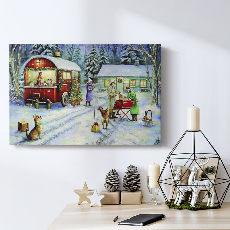 Christmas Holiday Arts - Toile tendue avec châssis, H 32 po x l 48 po