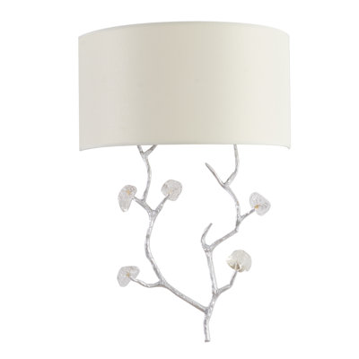 Transitional 1 Light Glass Petal Wall Sconce