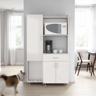 Armoire de cuisine et micro-onde complète Pantress