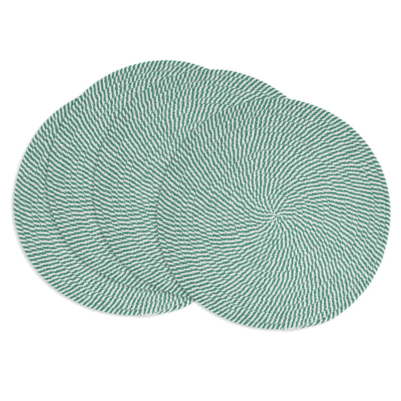 Napperon Stripes of Mint (ensemble de 4), Vert