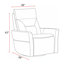 Fauteuil inclinable oscillant électrique Ashley P2-410306103