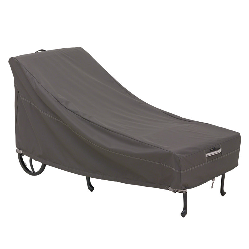 Housse pour chaise longue Khalil, H 33 po x l 80 po x P 55 po, Taupe foncé