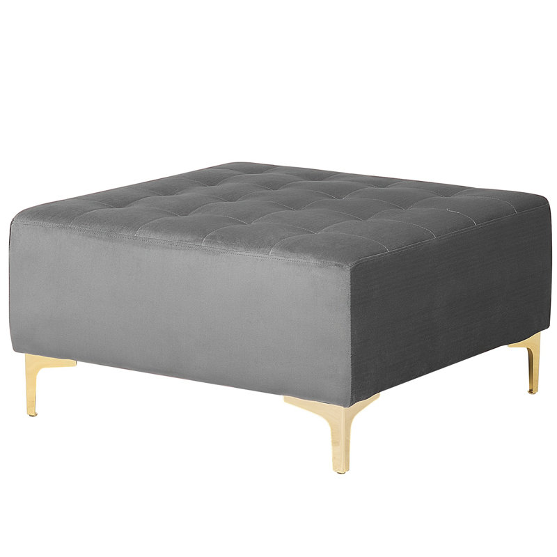 Cherry 80cm Wide Velvet Tufted Square Cocktail Ottoman