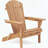 Set of 2 Cedar Wood Folding Adirondack Chairs (Honey Brown)-1055646665