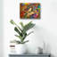 « Golden Dragon » de Dean Russo, œuvre d'art murale en verre acrylique-352500908