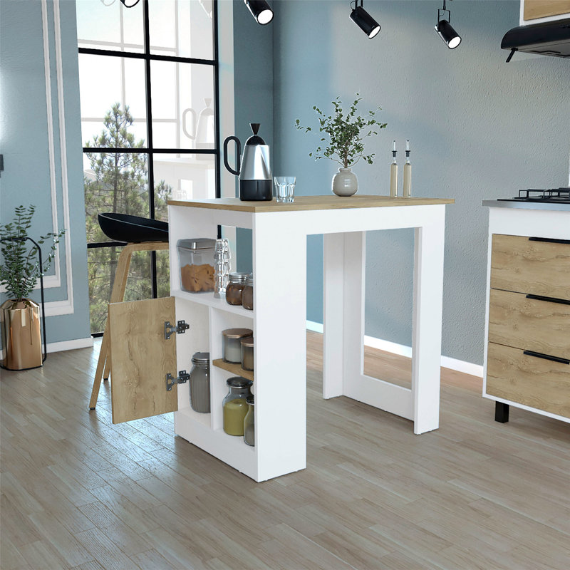 Îlot de cuisine polyvalent avec rangement abondant et fabrication robuste pour une cuisson efficace